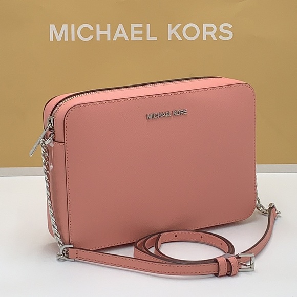 Michael Kors Jet Set Item Large East West Zip Crossbody Leather Primrose 
NWT - Picture 1 of 16